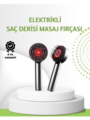 Hatıra Kutusu Şarjlı Saç Derisi Masaj Cihazı Kırmızı Işık ve 3D Tarak Dişli - Lisinya