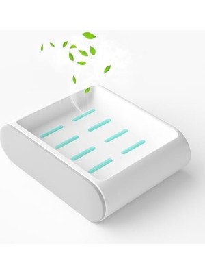 Skygo 2 Adet Su Hazneli Katı Sabunluk Seti – Duvara Yapışan, Çekmeceli Drenaj Tasarım – Banyo & Mutfak Kullanımı, Kaydırmaz ve Kolay Temizlenebilir