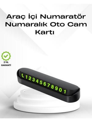 Hatıra Kutusu Fosforlu Işıltı ile Araç Içi Telefon Numaratörü – Güvenli Parkın Anahtarı - Lisinya