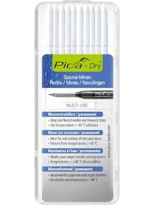 Skygo A14711770P4043 Markör Gerhard Möck Uç Seti 10 Parça. Beyaz Su Işınına Dayanıklı Kuru 4043, Adet (1'li Paket)