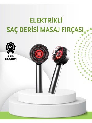 Ceylan Adam Mey Ithalat® Şarjlı Saç Derisi Masaj Cihazı Kırmızı Işık ve 3D Tarak Dişli