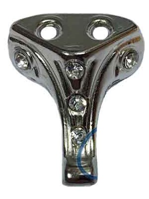 Skygo Moda Taşlı Ahşap Sandık Ayağı, Kutu Ayak 2,5 cm - Nikel, 100 Adet