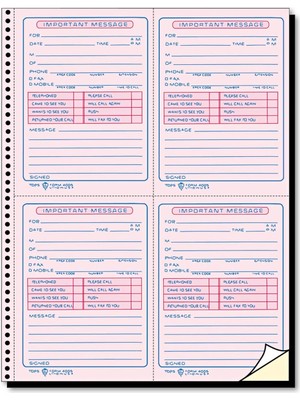 Skygo Tops Telefon Defteri, Spiral Cilt, 2 Parça, Kendinden Yazı, Beyaz ve Kanarya, Sayfa Başına 4 Mesaj, 400 Set (4009)