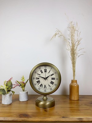 Urfakent Eskitme Metal Orient Masa Saati 25×20 cm