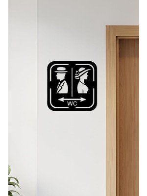 Skygo Wc Tabelası, Tuvalet Levhası, Kadın Erkek Tabela OS55