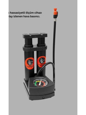 Astraltech Ayaklı Bisiklet Pompası Basınç Göstergeli Çok Amaçlı