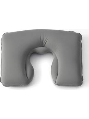 Skygo Şişme Seyahat Yastığı Boyun Destekli Taşınabilir ve Ergonomik Tasarım Uçak Araba ve Yolculuklar Için Ideal (Gri)