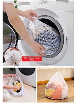 Skygo Ipli Çamaşır Yıkama Filesi, Kirli Temiz Elbise Kıyafet Torbası Asker Üniversite Yurt (1)