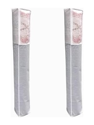 Skygo 2 Adet - Pencereli Halı Hurcu - Çizgili Model Halı Saklama & Organizeri - 4 M2