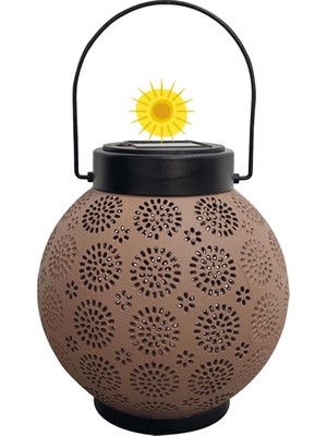 Skygo Güneş Enerjili Dekoratif LED Fener / Askılı Bahçe Feneri / Bahçe Dekorasyon Feneri / GT-SL25R