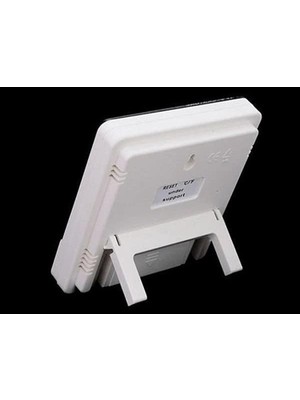 Skygo Bebek Odası Masaüstü Dijital Termometre Nem Ölçer Higrometre Saat