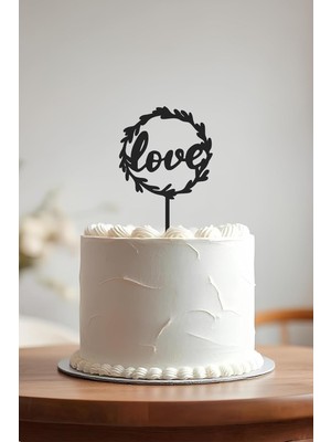 Skygo Aşk Doğum Günü Pastası Süsleme, Pasta Süsü, Yeniden Kullanılabilir, OCT60