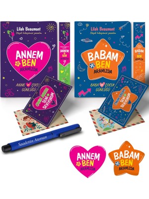 Skygo Annem - Babam ve Ben Aramızda Ayraç Kartpostal Kalem - Lacivert