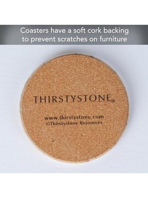 Skygo Marka - Çöl Kum Altlığı, Çok Renkli Tamamen Doğal Kumtaşı - Değişen Desenlere Sahip Dayanıklı Taş, Her Bardak Altlığı Orijinal 10 cm Yuvarlak