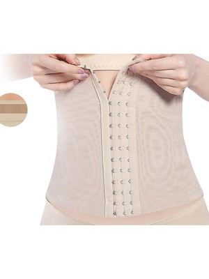 Elite Life Agraflı Bel Korse Ten Renk S - M Kadın Dikişsiz Yapı ile Özgür Hareket