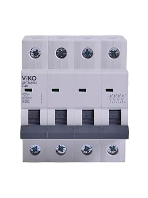 Skygo 4VTB-4C40 Otomatik Sigorta 4,5ka C Tipi 4 Kutup 40A