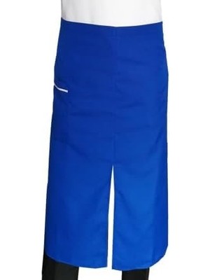 Skygo Cepli Önlük Biyeli Uzun Belden Saks Mavi