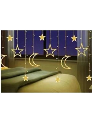 Die Grup Ay Yıldız Perde LED Gün Işığı 12 Saçaklı