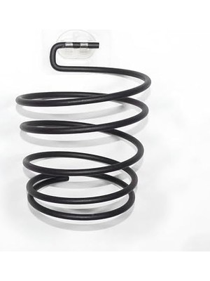 Skygo Yapışkanlı Metal Fön Makinesi Askısı – Delmeden Montaj, Spiral Tasarım, Paslanmaz Duvar Tipi Saç Kurutma Makinesi Tutucu – Elektrostatik Boyalı Banyo Düzenleyici