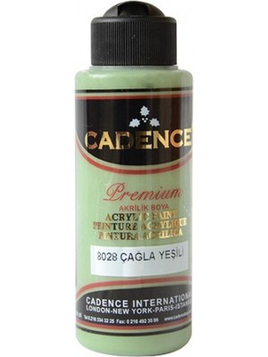Cadence Premium Akrilik Boya 8028 Çağla Yeşili Yüksek Kapatma Gücüne Sahip 120 ml
