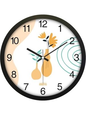 Skygo 30 cm Gerçek Cam Sessiz Mekanizma Duvar Saati