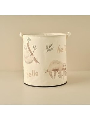 Skygo Hayvan Baskılı%70 Pamuk%30 Polyester Oyuncak Sepeti, Çok Renkli, 36X40 cm