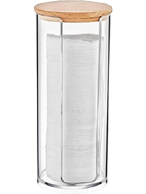 Skygo Ahşap Kapak Disk Pamukluk Organizeri