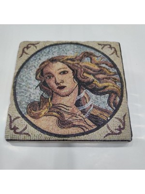 Özbience Doğal Taş Dekoratif Banyo Gider Kapağı Süsü 10X10 cm