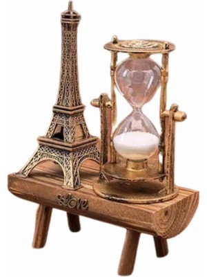 Marsilyan Eyfel Kuleli Kum Saati Dekoratif Hediyelik Eşya Retro Eyfel Kulesi