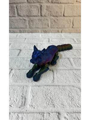 Astraltech Rainbow Hareketli Kurt Masa Dekoru Esnek Eklem Yapılı