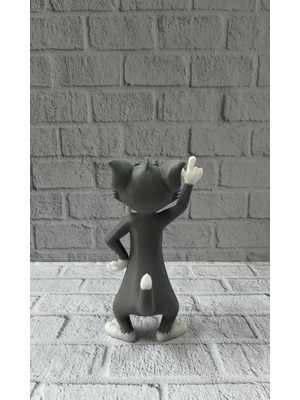 Astraltech 22 cm Tom Figürü Çizgi Karakter Biblo Koleksiyonluk Dekoratif Obje