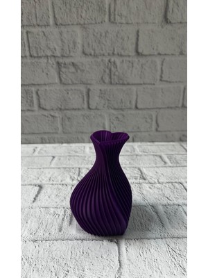 Astraltech 5 cm Mor Kalp Formlu Mini Vazo Modern Mini Dekor Ürünü