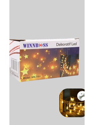 Astraltech Yıldız LED Işık 5 Metre Dekoratif Aydınlatma Günışığı