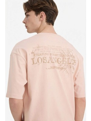 DeFacto %100 Pamuk Boxy Fit Baskılı Tişört G1327AX26SP