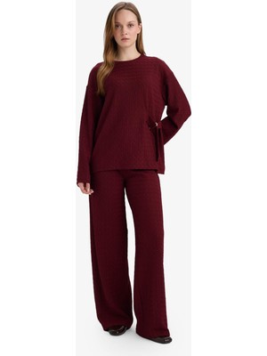 DeFacto Straight Fit Kırışık Dokulu Pantolon G2919AX26SP