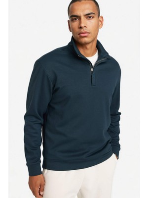 DeFacto Ultra Yumuşak Standart Fit Modal Sweatshirt G8148AX25WN