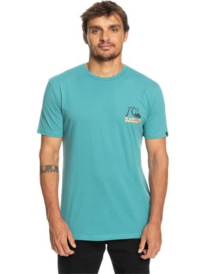 Quiksilver Riseshine Erkek Mavi Tişört