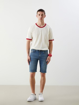 Lc Waikiki Yeni Sezon Süper Skinny Fit Erkek Jean Şort