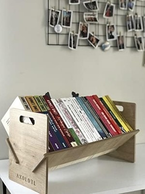 Skygo Axolotl Masaüstü Kitaplık Mini Raf Masaüstü Kitap Düzenleyici (50CM)