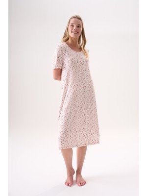 Etoile Bambu Kısa Kol Diz Altı Yazlık Kadın Elbise 26215