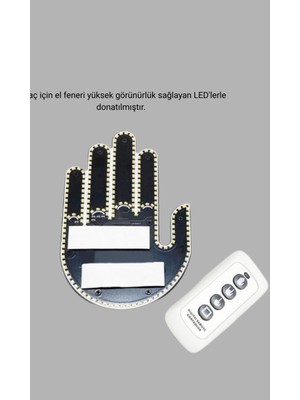 Astraltech Uzaktan Kumandalı LED Jest Işığı – 3 Farklı Hareket Modu