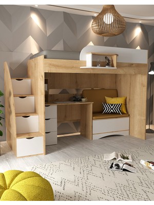 Setay Ranza, Arguvan Ranza Sandık Çalışma Masası, Açık Ceviz-Beyaz