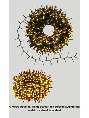 Astraltech 10 Metre LED Işıklı Dekoratif Parti ve Kutlama Aydınlatması