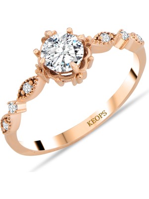 Keops Pırlanta 0,51 Karat Pırlanta Vintage Jasminum Yüzük