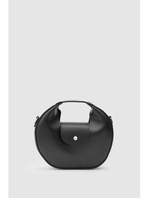 Shule Bags Raia Kapaklı El ve Çapraz Çanta Siyah