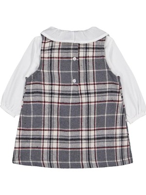 Civil Baby Bebe Yaka 6-18 Ay Elbise - Gri