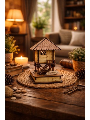 Seymen Bıçakçılık Orta Boy Serender Evi 1’li | Trabzon Hatırası Dekoratif Ahşap Ev