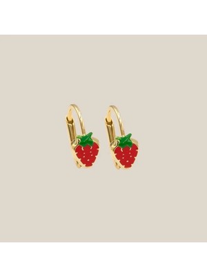 Altıntaş Çilekli Altın Çocuk Küpesi