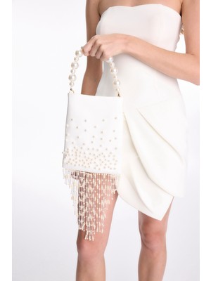 Pearava Inci Detaylı Saçaklı Gece Çantası