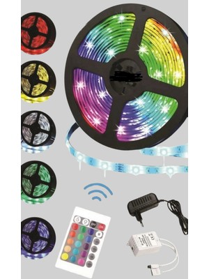 Astraltech 5 Metre Kumandalı Rgb Şerit LED Aydınlatma